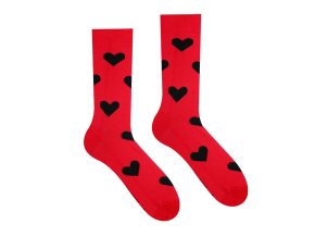 Veselé ponožky Srdíčko Červená | Zelenáčky