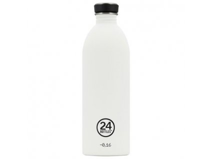 Nerezová láhev na pití 24Bottles BASIC 1 l - ICE WHITE