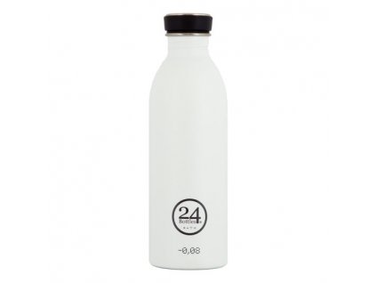 Nerezová láhev na pití 24Bottles BASIC 500 ml - ICE WHITE