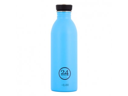 Nerezová láhev na pití 24Bottles CHROMATIC 500 ml - LAGOON BLUE