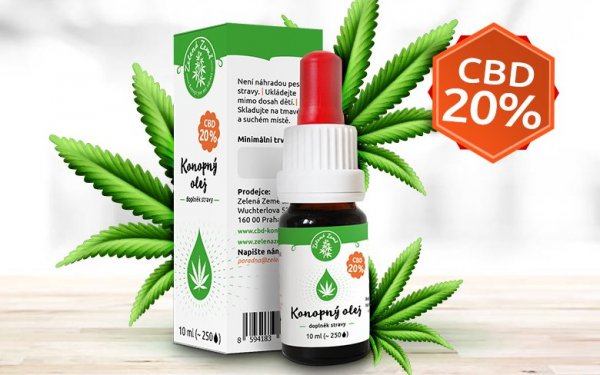 CBD olej 20% - nejsilnější na trhu