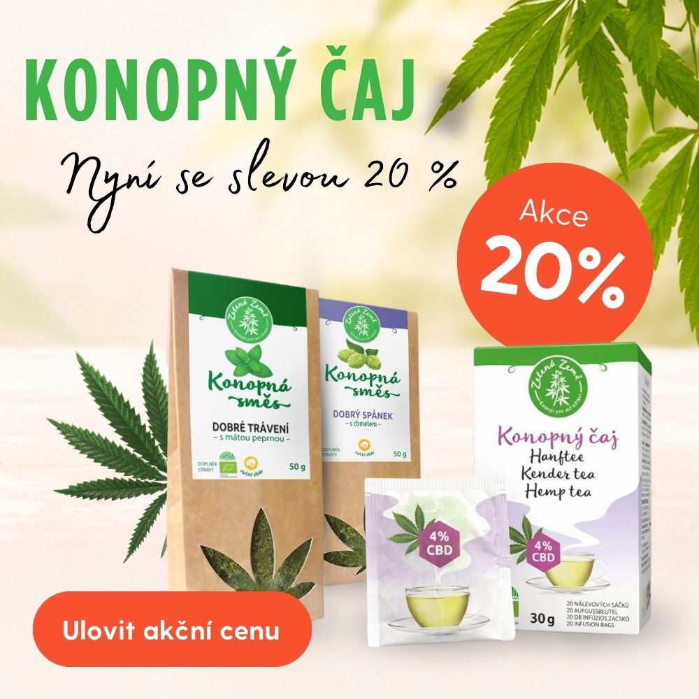 Sleva -20% na konopné čaje