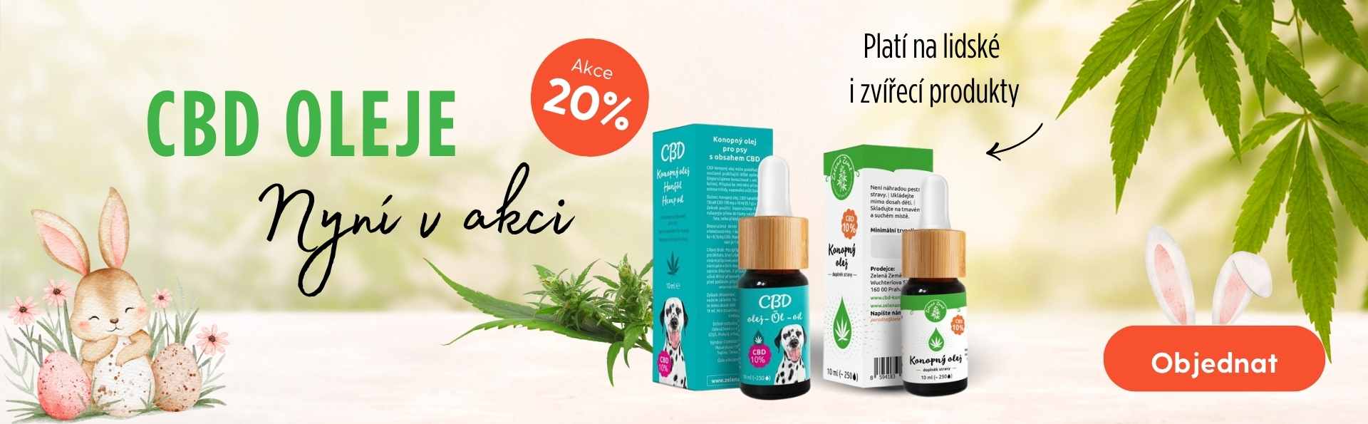 Sleva 20% na CBD oleje