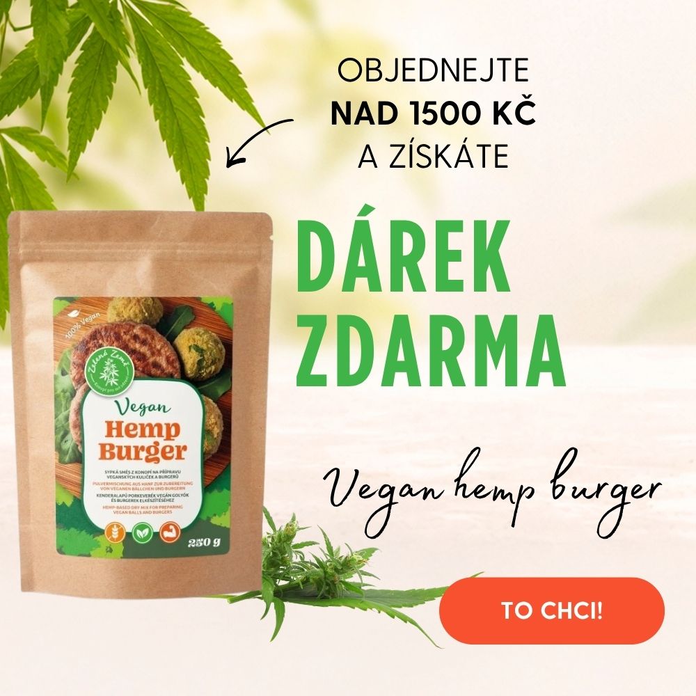 Vegan hemp burger zdarma