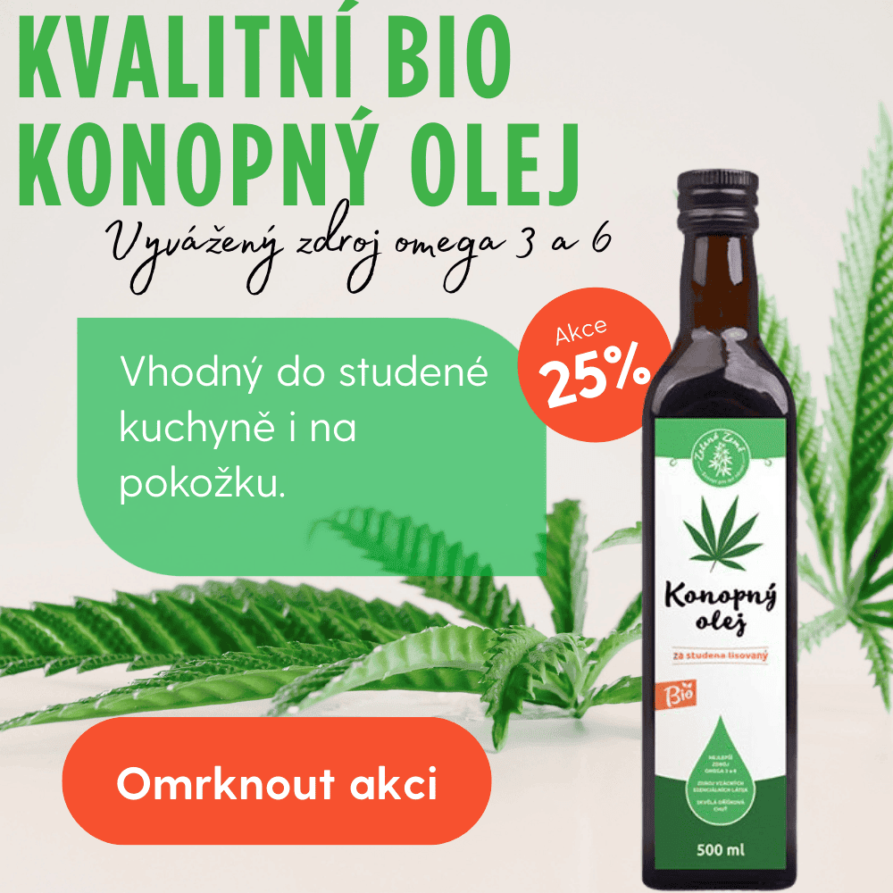 Využijte jedinečnou akci na BIO konopný olej!