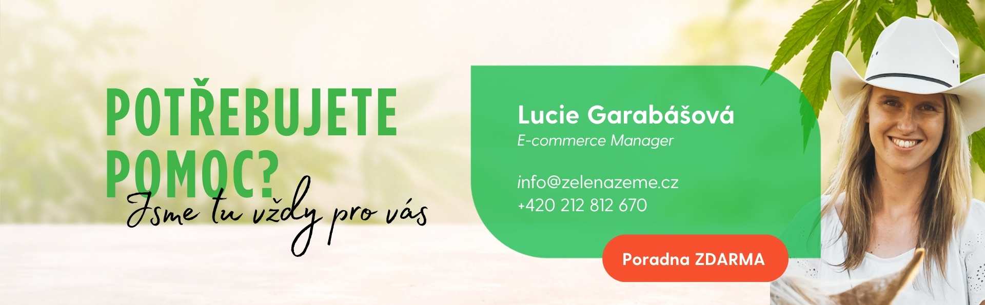 Konopné poradenství ZDARMA pro Vás