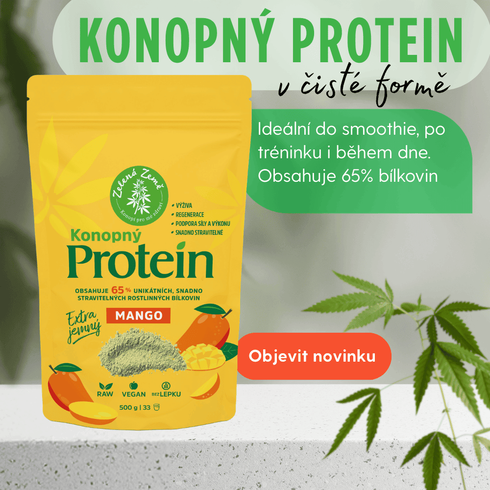 Konopný protein s mangem - ochutnejte!