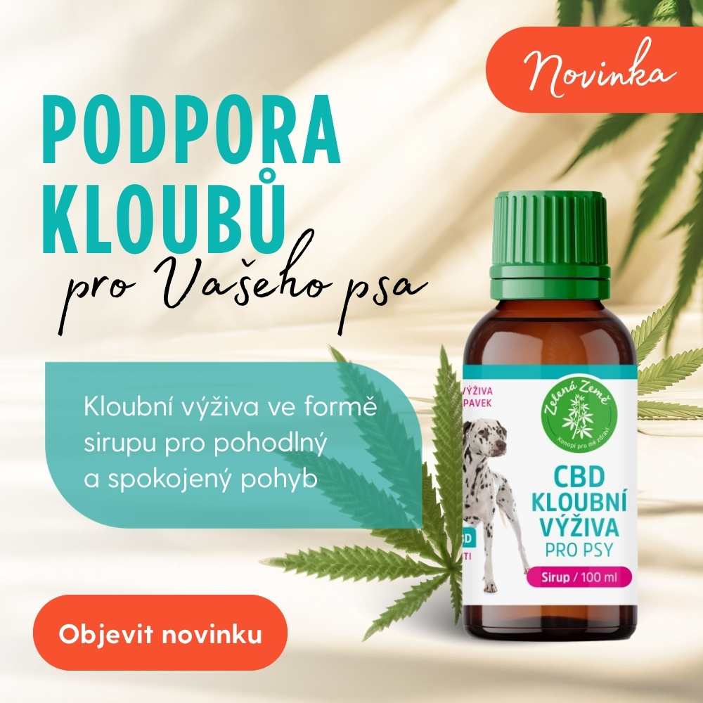 Podpořte klouby Vašeho psa přírodním produktem!