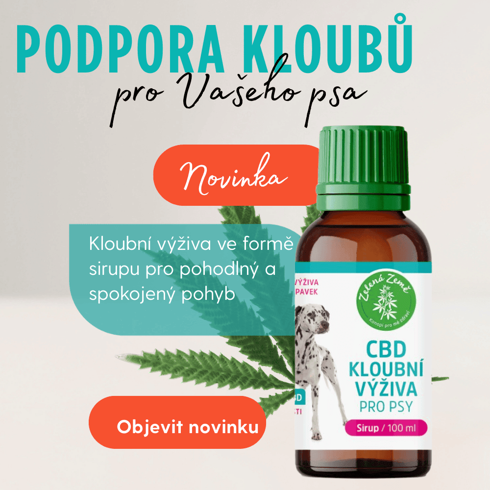 Podpořte klouby Vašeho psa přírodním produktem!
