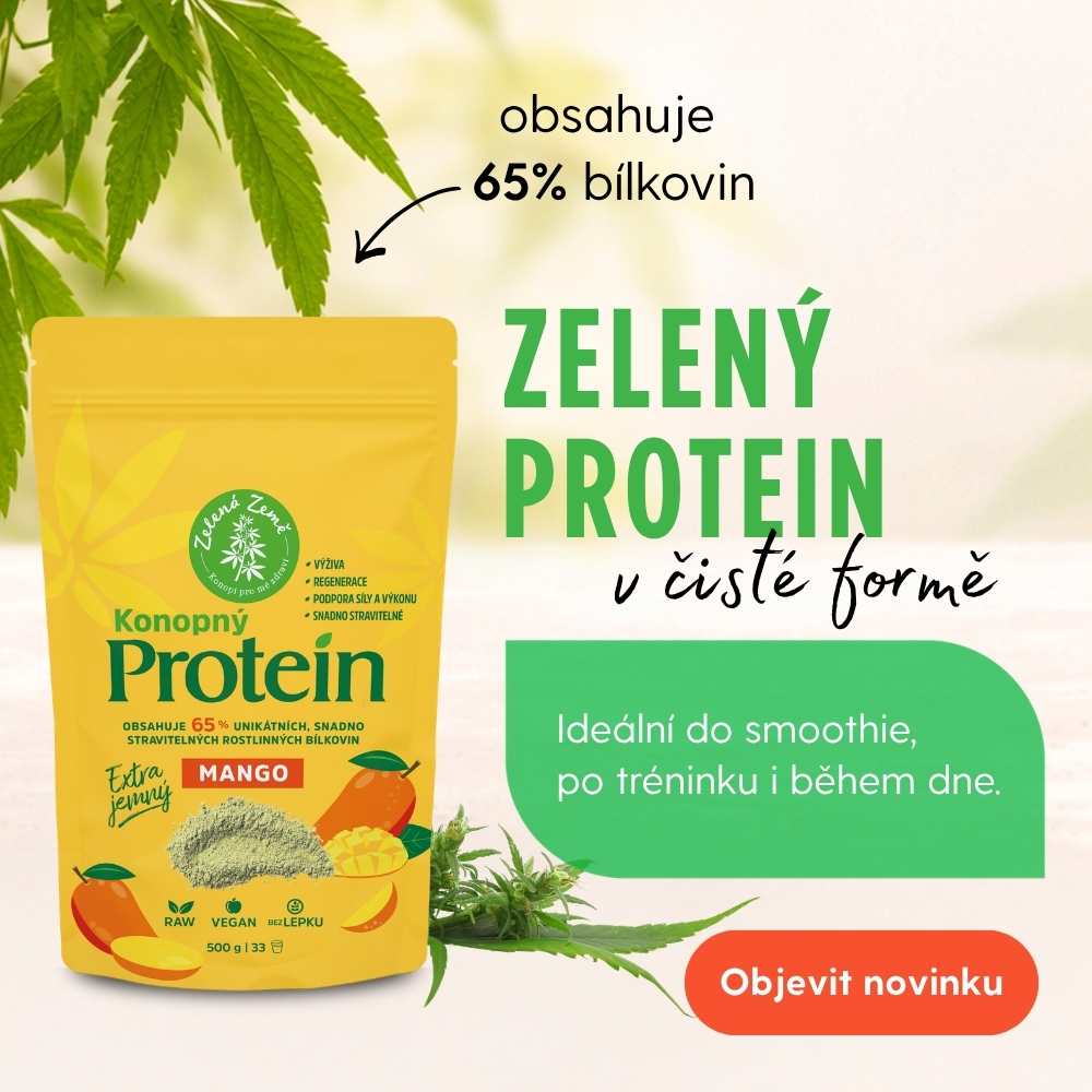 Konopný protein s mangem - ochutnejte!