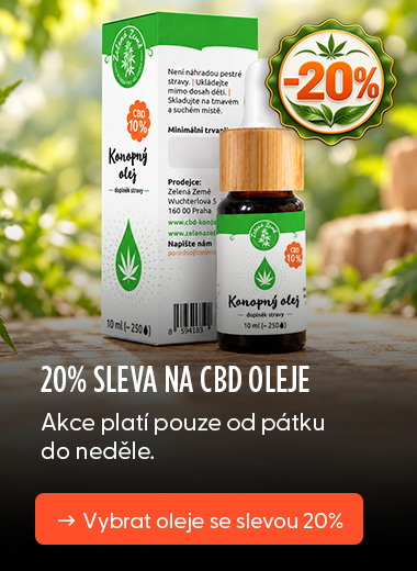 Sleva 20% CBD oleje