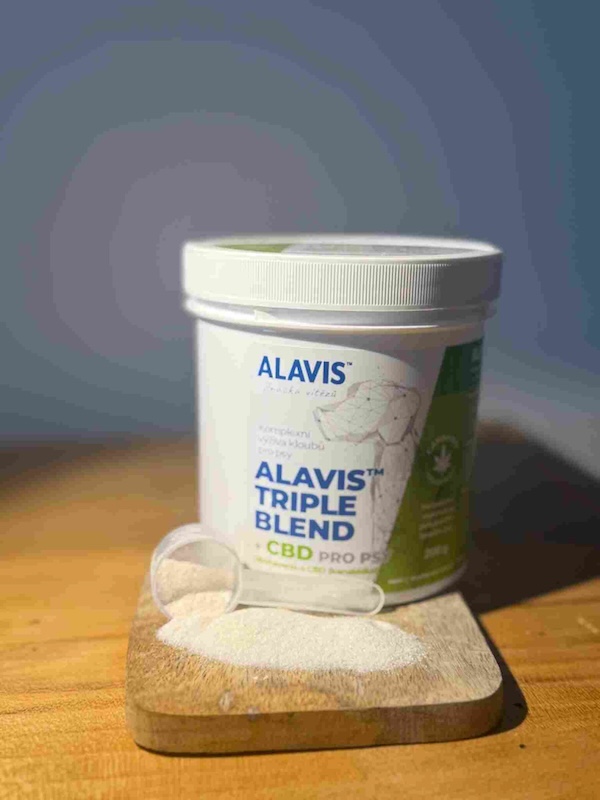 Alavis Triple Blend s CBD – sypká kloubní výživa pro psy