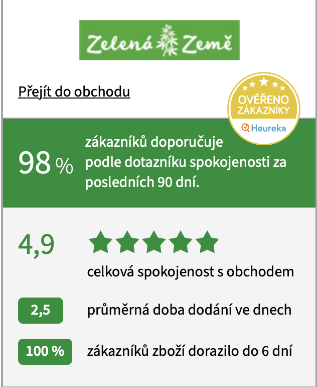 Heureka – souhrn hodnocení (screenshot)