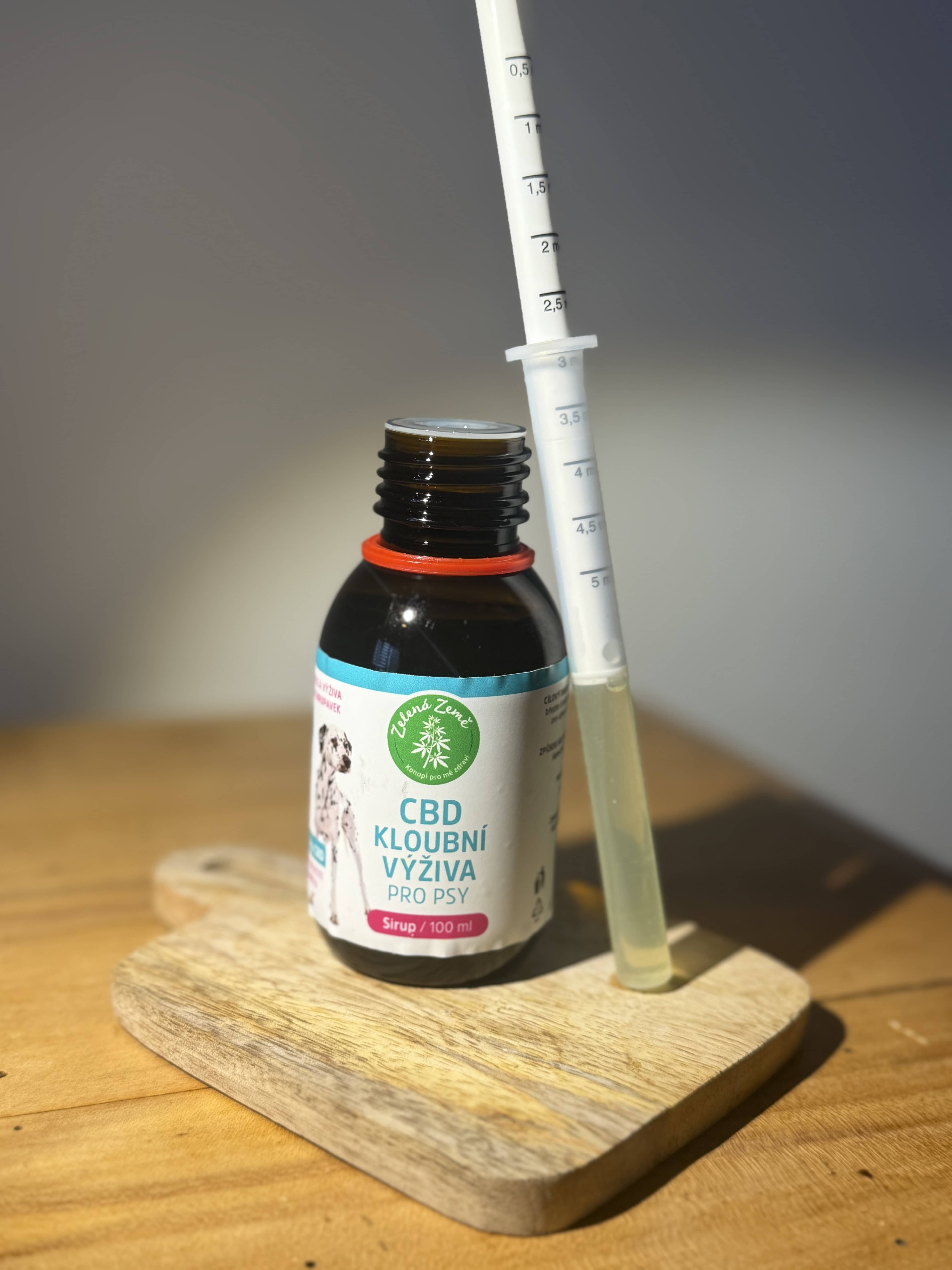 Zelená Země – CBD ízületi szirup kutyáknak