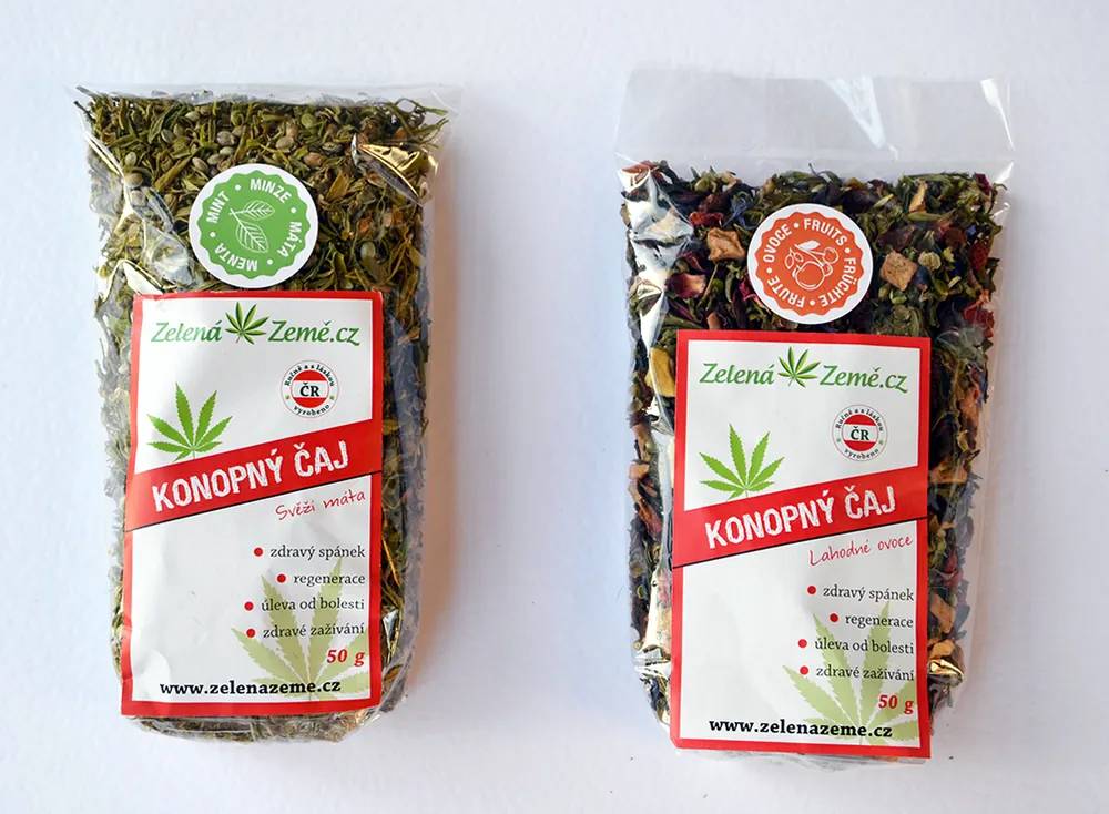 Konopné čaje – první produkty