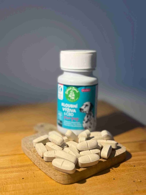 Zelená Země – kloubní výživa s CBD v tabletách pro psy