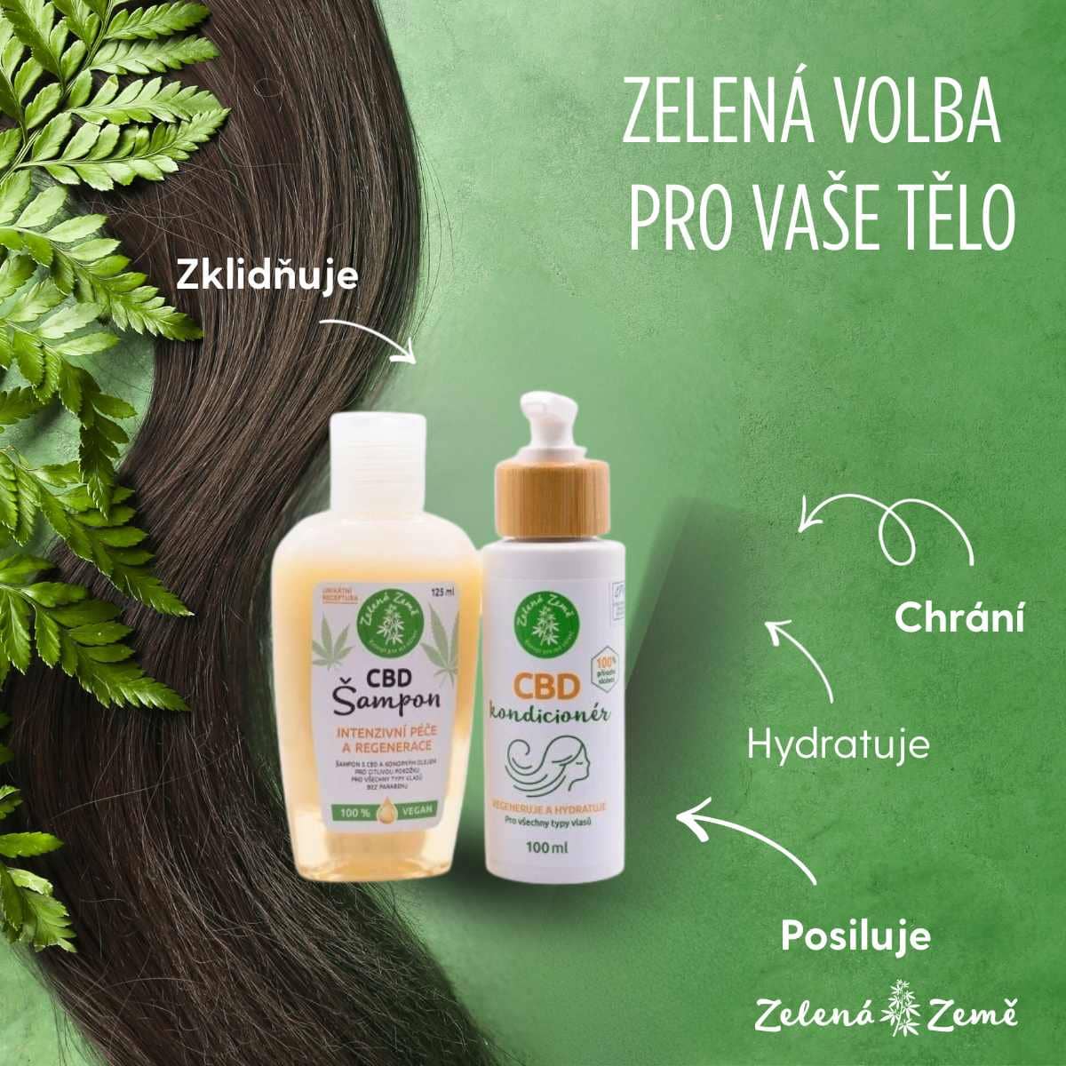 CBD péče o vlasy