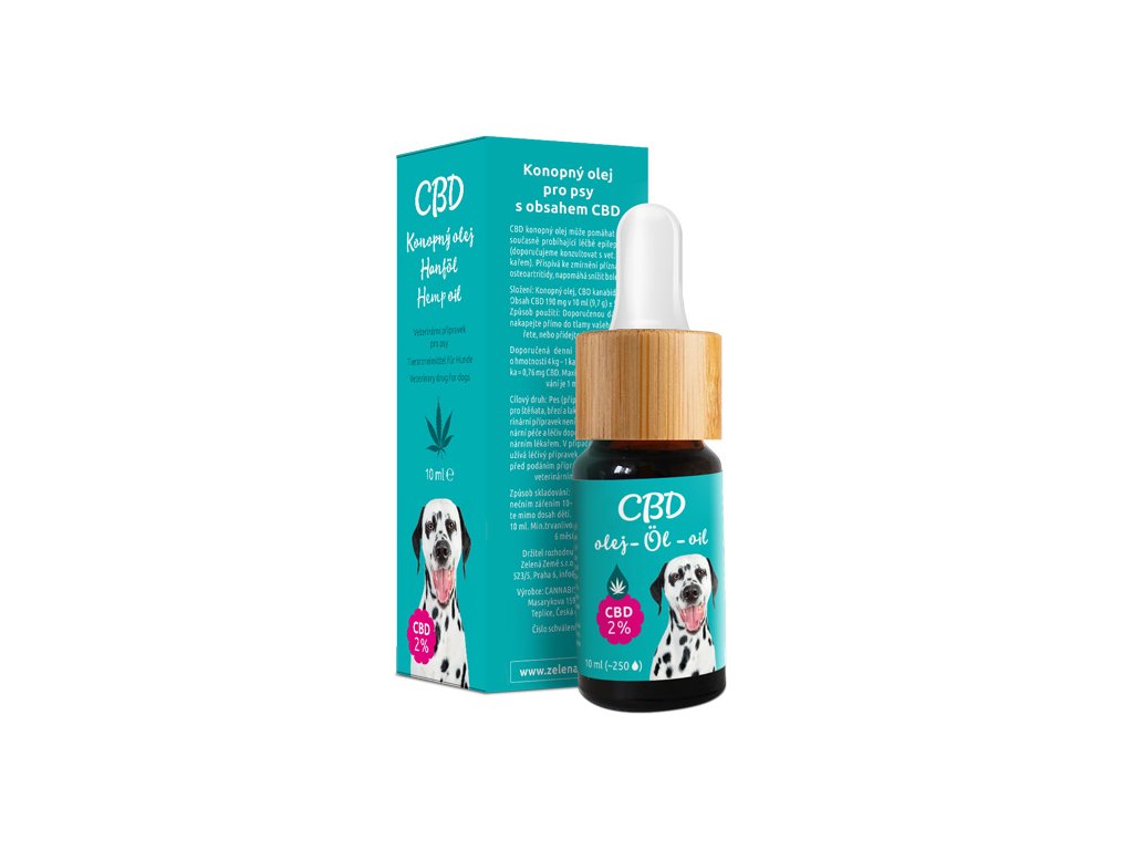 CBD olej pro psy 2%, 10 ml