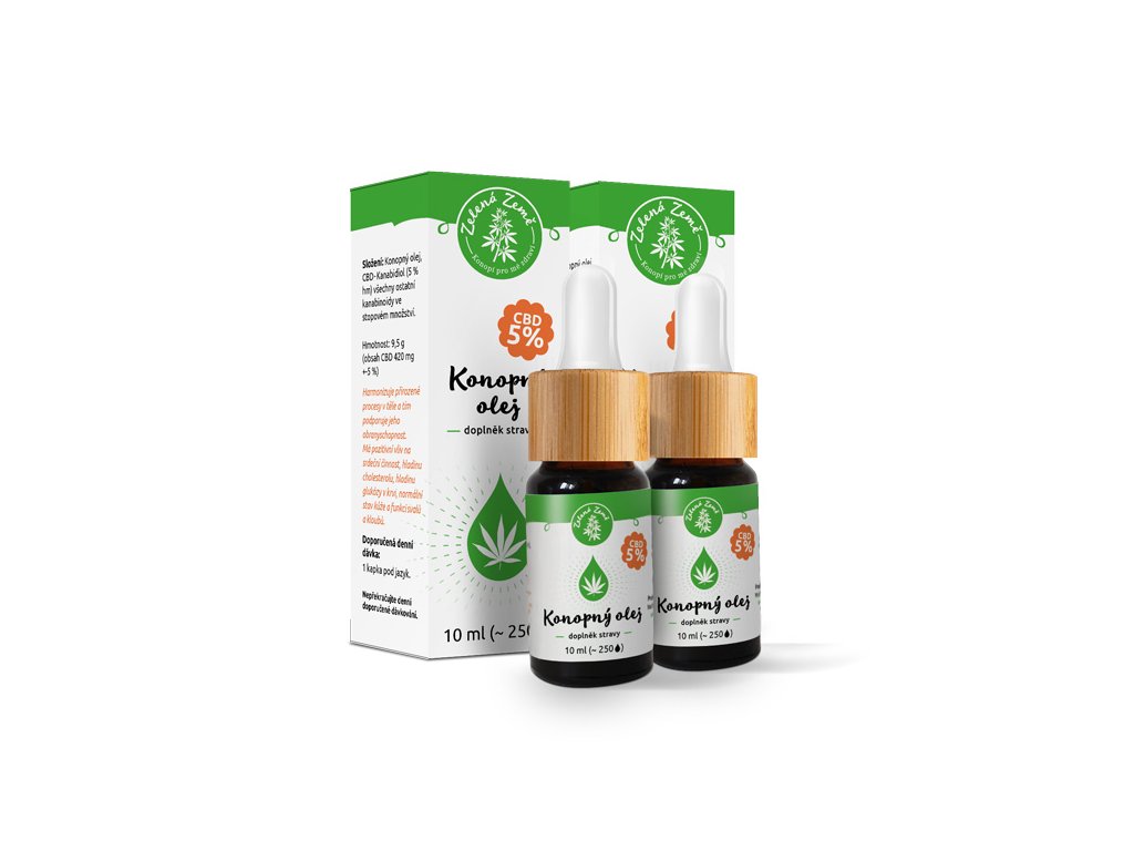 CBD kapky 5%, 20 ml  (2 x 10 ml)