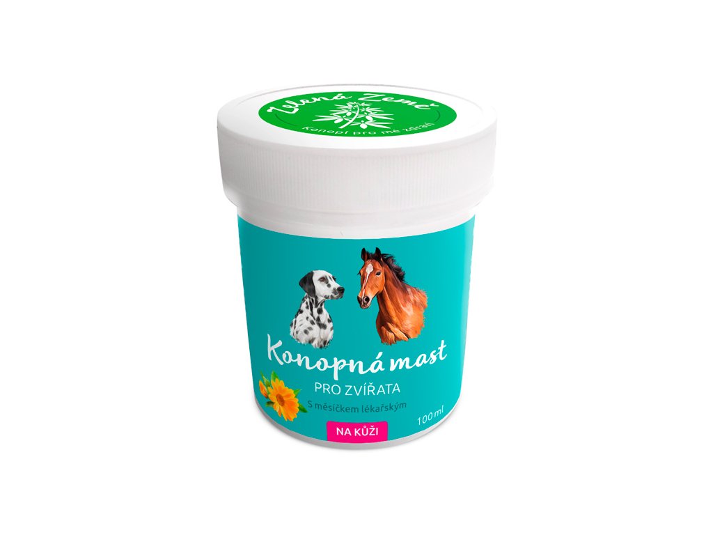 Konopná mast na kůži pro zvířata, 100 ml