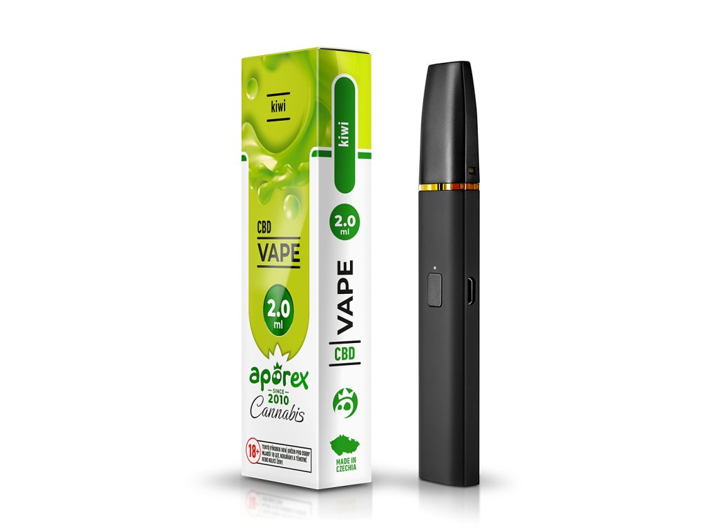 Aporex VAPE V2 CBD box kiwi