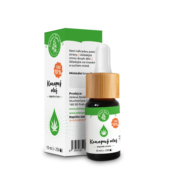 Zelená Země CBD olej 10%, 10 ml