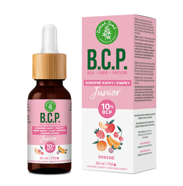 Zelená Země BCP Konopné kapky Junior 30 ml