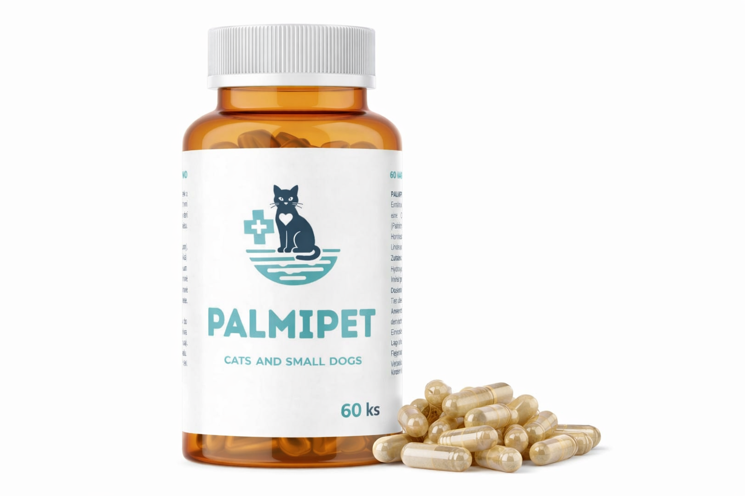 Palmipet PEA pro malé psy a kočky - kapsle 60 ks
