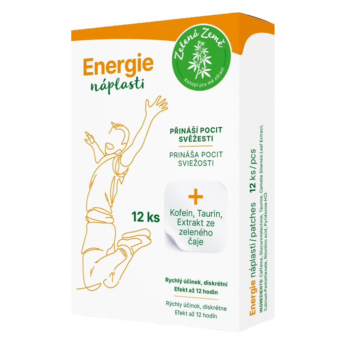 Zelená Země Náplasti na energii - 12 ks