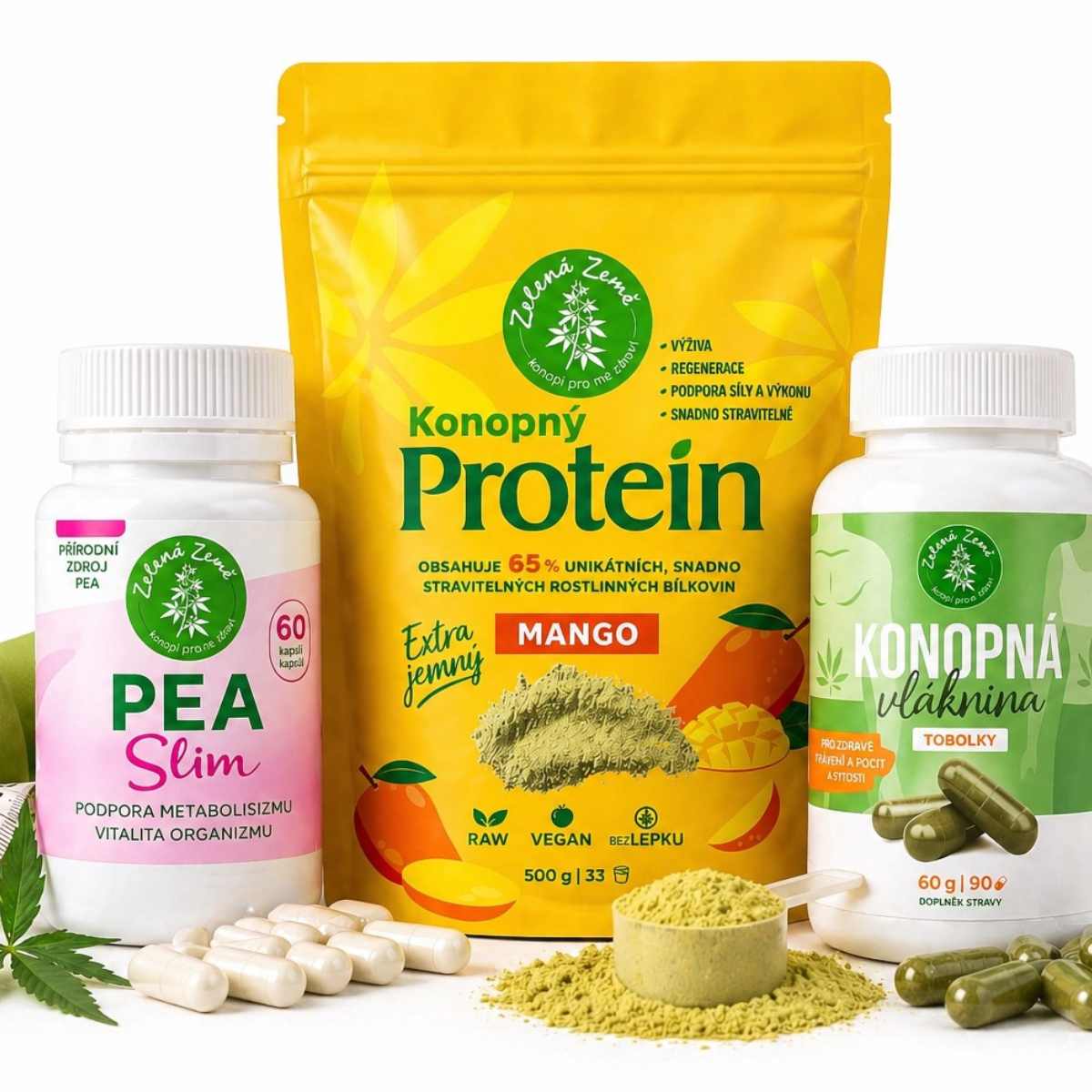 30denní výzva: Zhubněte chytře s konopím Druh konopného proteinu: Kotvičník pro muže + vláknina + SLIM kapsle
