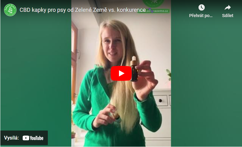 CBD kvapky pre psov od Zelenej Zeme vs. konkurencia