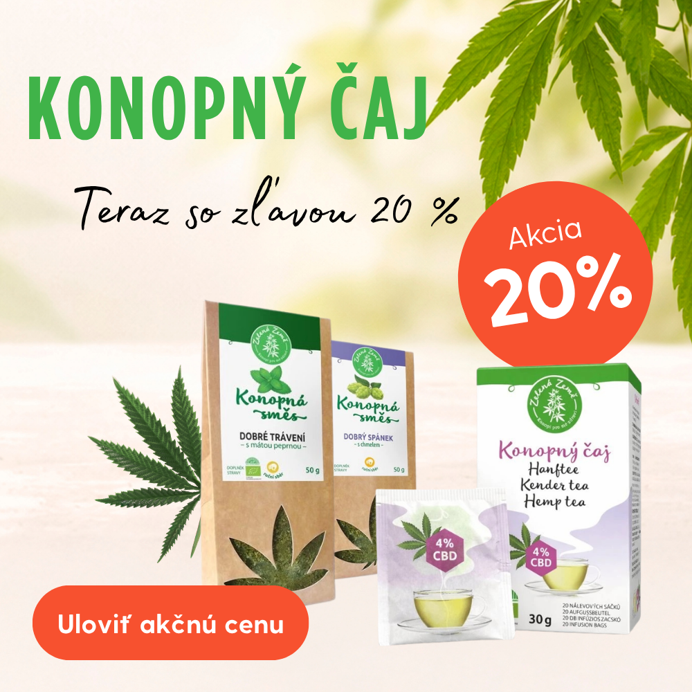 Zľava -20 % na konopné čaje