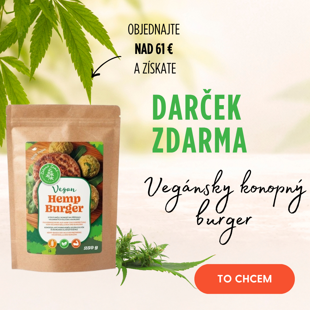 Vegánsky konopný burger zadarmo