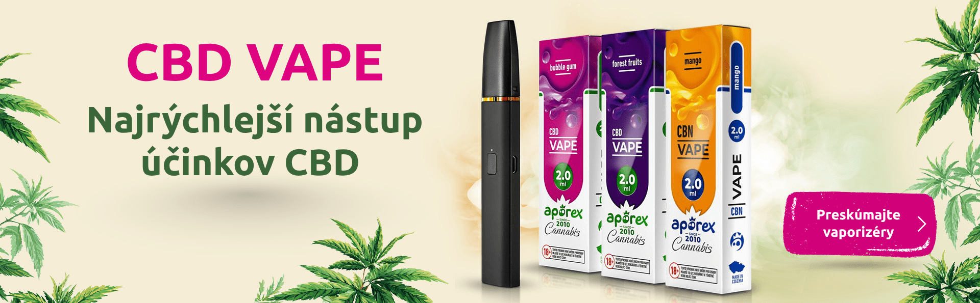 CBD vaporizácia