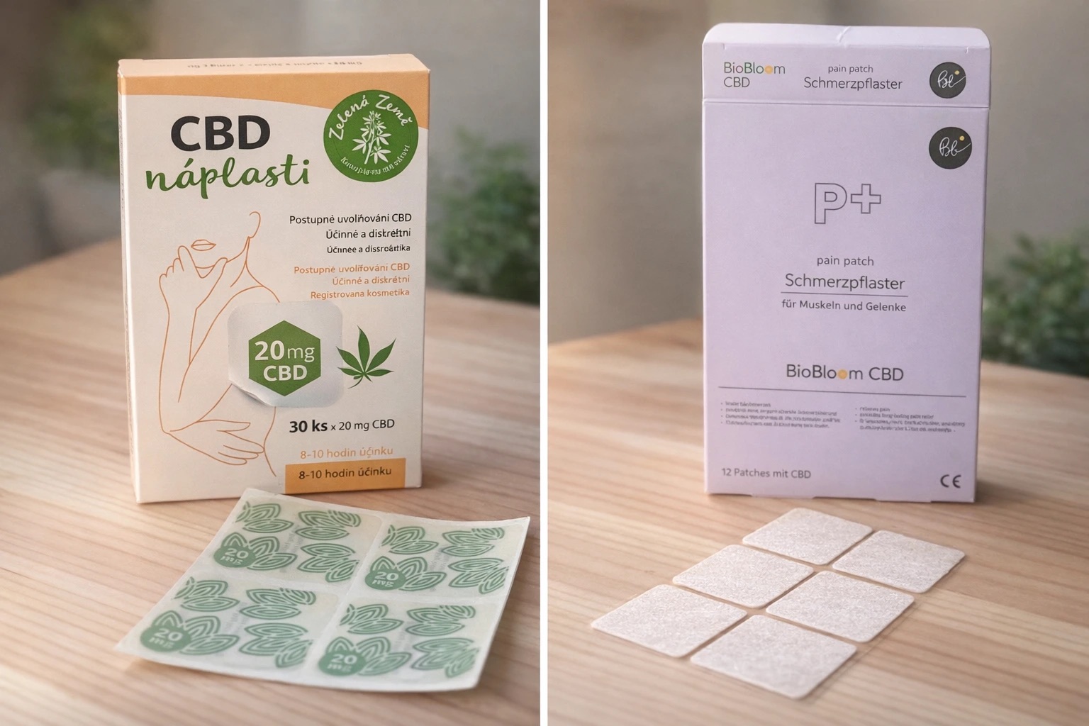 Porovnanie CBD náplastí