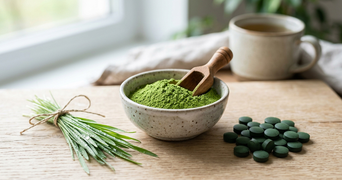 Mladý ječmen a Chlorella: Proč tvoří dokonalou zelenou dvojku?
