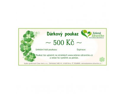 Dárkový poukaz 500 Kč