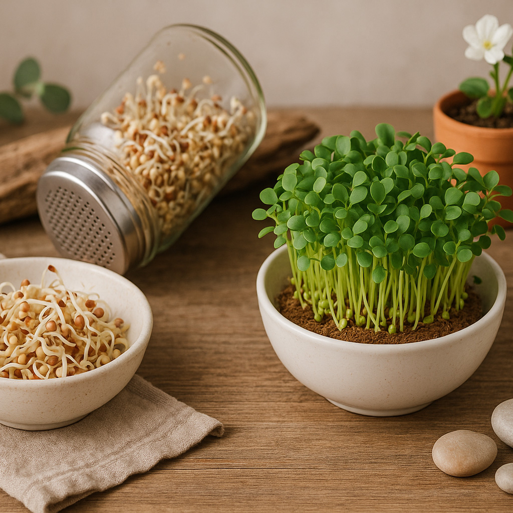 Mikrozelenina vs. klíčky: Ako z jedného semienka získať dve formy úrody?