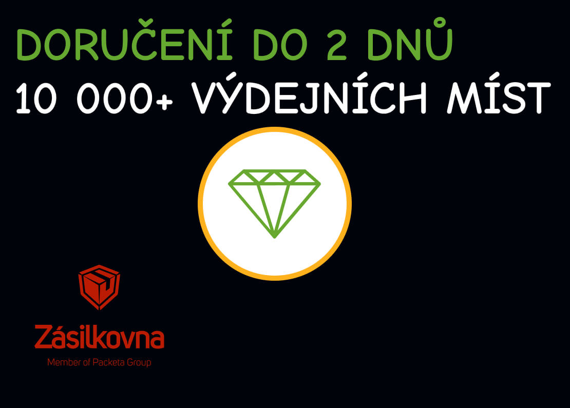 Doručení do 2 dnů a 10 000+ výdejních míst