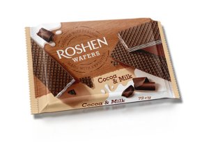 wafle roshen cocoa and milk