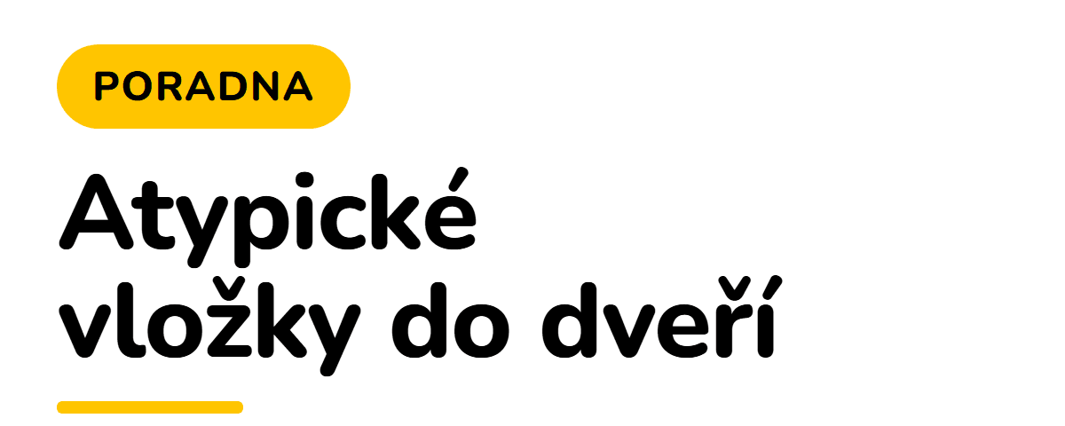 Atypické cylindrické vložky: knoflík, polovložka, ozubené kolečko
