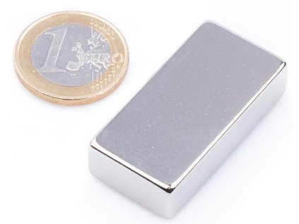 Magnet neodymový KV 40x 20x 10mm