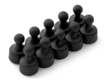 Magnety kancelářské Figurky 10 ks černé