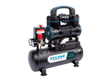 XTLINE Kompresor bezolejový 900 W, 6 l