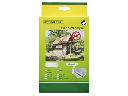 Okenní síť samolepící proti hmyzu | 150x130 cm / 5,6 m, černá