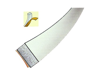 Těsnění pěnové POLIF | šedé, délka 20 m, rozměr 9x3 mm