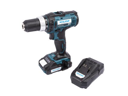 XTLINE Aku vrtačka 18 V, 35 Nm + baterie 2.0 Ah + nabíječka 2.4 A