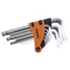 STAVTOOL Sada IMBUS klíčů s kuličkou 9 dílů | 1,5-10 mm