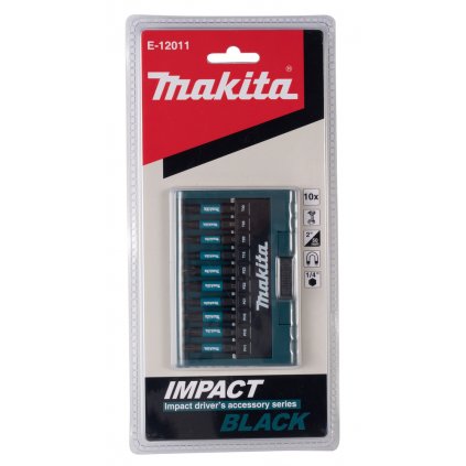 SADA TORZNÍCH BITŮ  1/4"  IMPACT BLACK, 10 KS