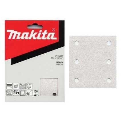 BRUSNÝ PAPÍR 102X114MM 6 DĚR K60 50KS